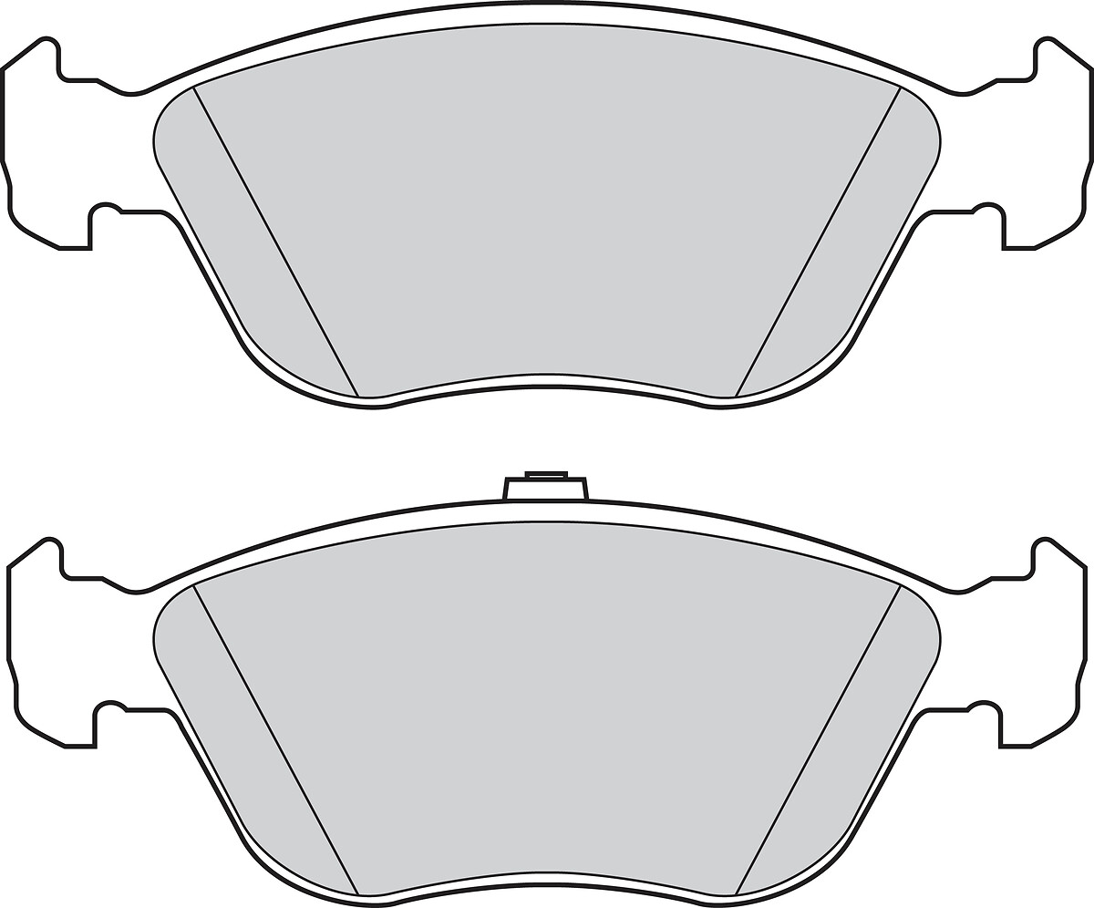 Jeu de 4 plaquettes de frein VALEO ref. 302825